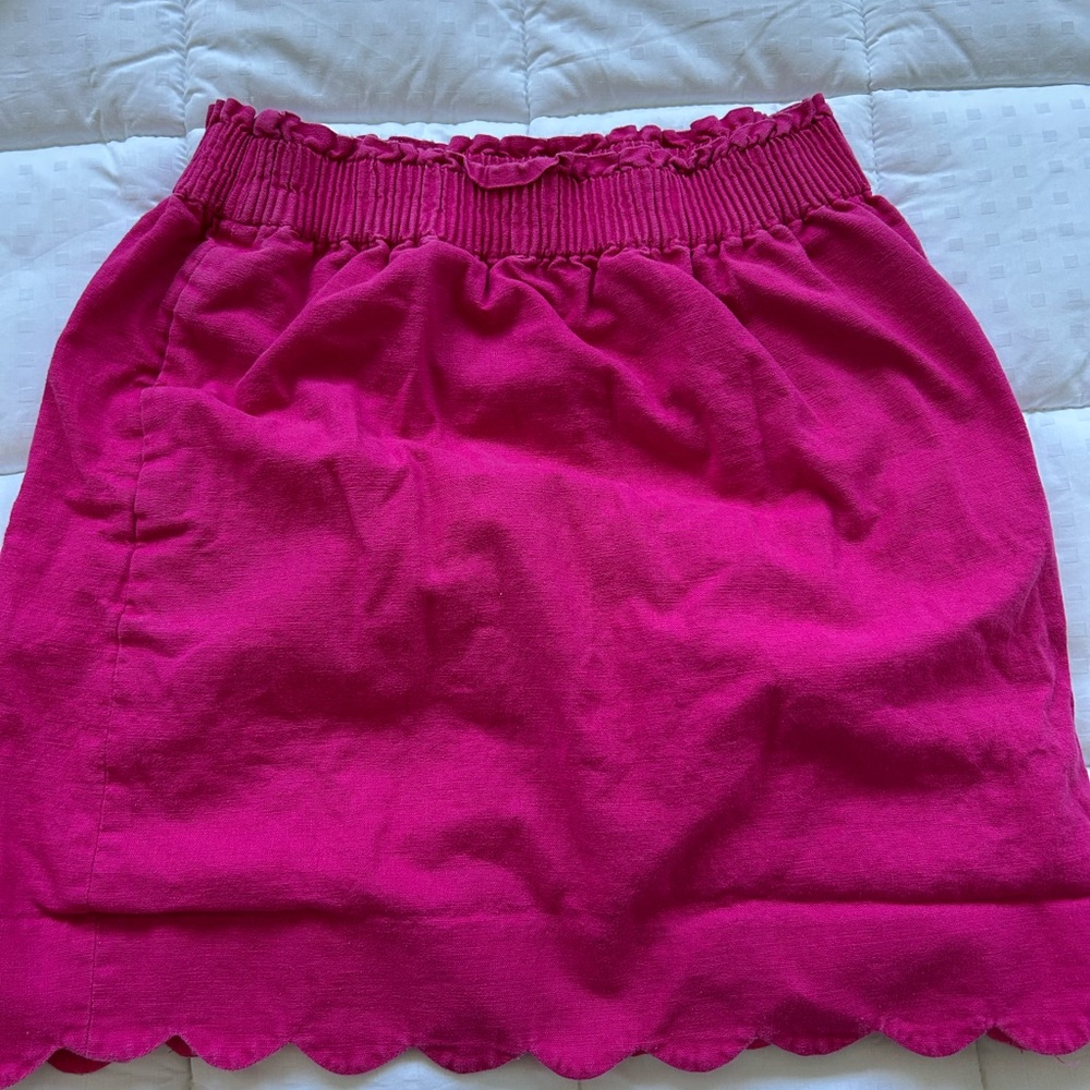 J crew scalloped skirt
